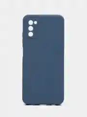 Синий меланж чехол Samsung Galaxy A03s (Самсунг Гелакси А03С) силиконовый