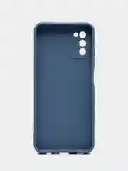 Синий меланж чехол Samsung Galaxy A03s (Самсунг Гелакси А03С) силиконовый