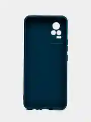 Синий силиконовый чехол для Vivo V21e (Виво В21Е) с защитой камеры