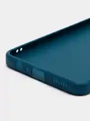 Синий силиконовый чехол для Vivo V21e (Виво В21Е) с защитой камеры
