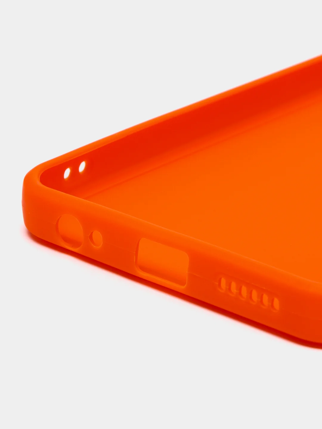 Оранжевый чехол для Infinix Smart 6 Plus (Смарт 6 Плюс), прозрачный силиконовый