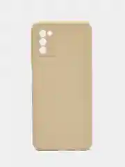 Молочный чехол Samsung Galaxy A03s (Самсунг Гелакси А03С) силиконовый