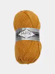 Желтый пряжа Alize Superlana Maxi, 100 г, 75% акрил, 25% шерсть