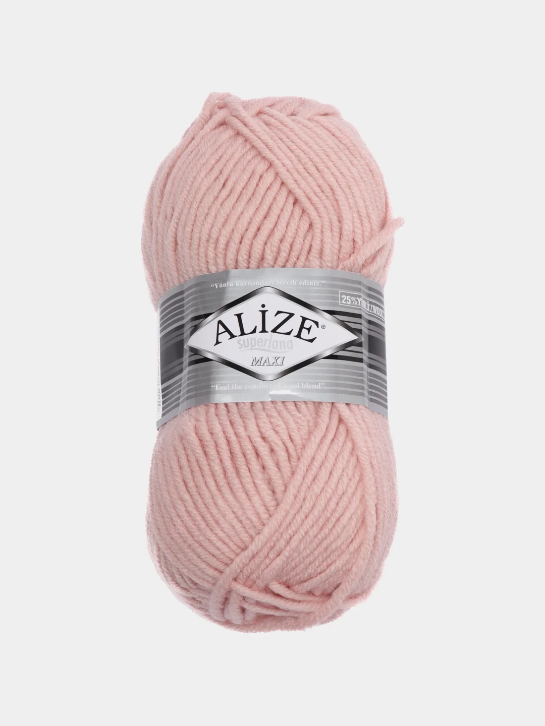 Коралловый пряжа Alize Superlana Maxi, 100 г, 75% акрил, 25% шерсть