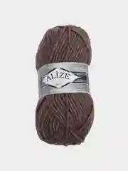 Коричневый пряжа Alize Superlana Maxi, 100 г, 75% акрил, 25% шерсть