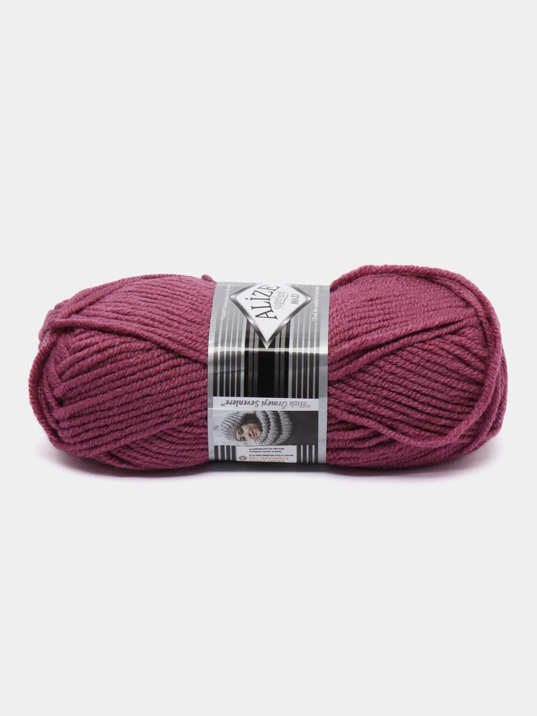 Марсала пряжа Alize Superlana Maxi, 100 г, 75% акрил, 25% шерсть