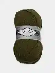Оливковый пряжа Alize Superlana Maxi, 100 г, 75% акрил, 25% шерсть