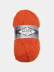 Оранжевый пряжа Alize Superlana Maxi, 100 г, 75% акрил, 25% шерсть