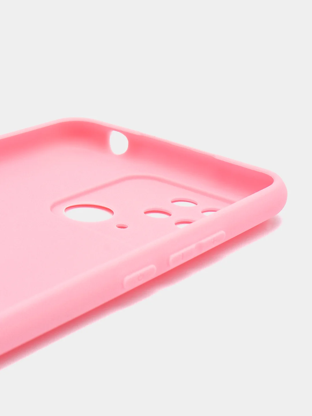 Розовый силиконовый чехол для Redmi 10C, бирюзовый, розовый, матовый