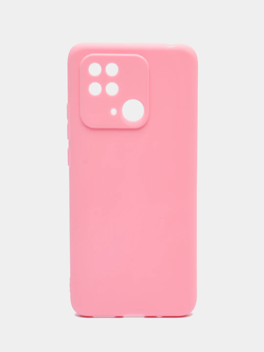 Розовый силиконовый чехол для Redmi 10C, бирюзовый, розовый, матовый