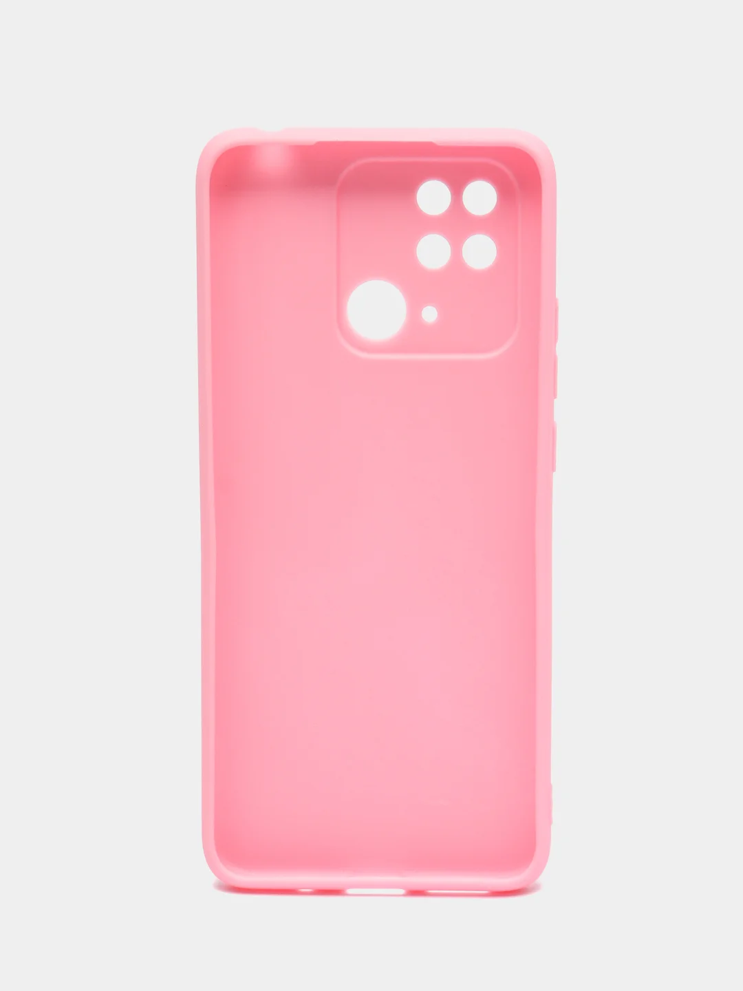 Розовый силиконовый чехол для Redmi 10C, бирюзовый, розовый, матовый