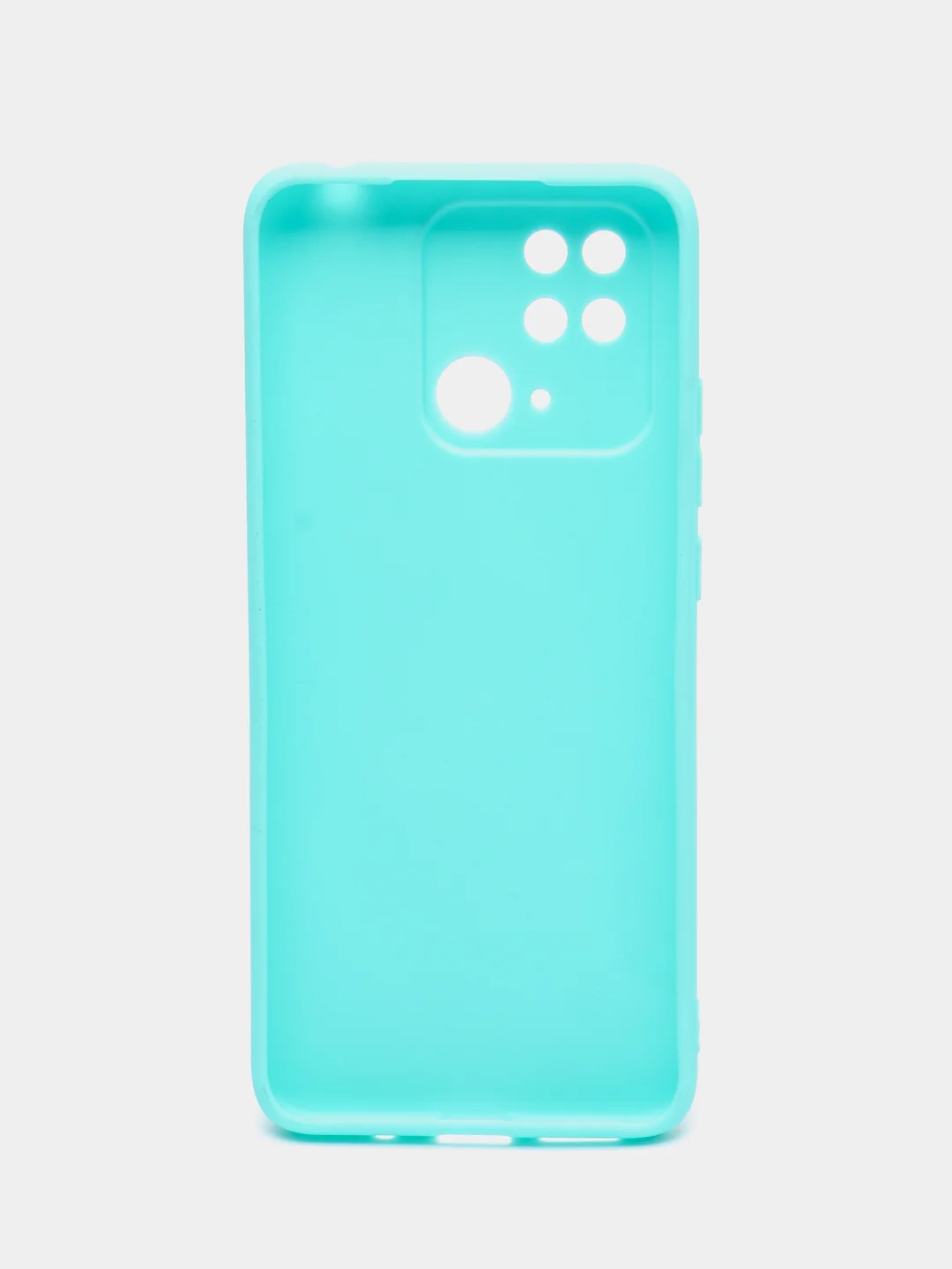Бирюзовый силиконовый чехол для Redmi 10C, бирюзовый, розовый, матовый