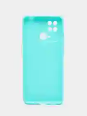 Бирюзовый силиконовый чехол для Redmi 10C, бирюзовый, розовый, матовый