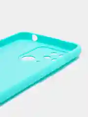 Бирюзовый силиконовый чехол для Redmi 10C, бирюзовый, розовый, матовый