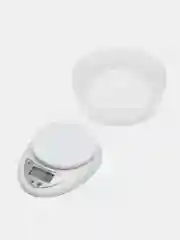 Белый электронные кухонные весы с чашей