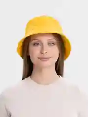 Желтый панама летняя, однотонная