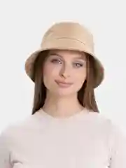 Бежевый панама летняя, однотонная