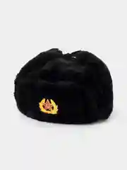 Черный шапка ушанка с кокардой СССР, сувенирная