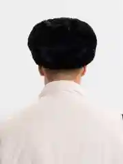 Черный шапка ушанка с кокардой СССР, сувенирная