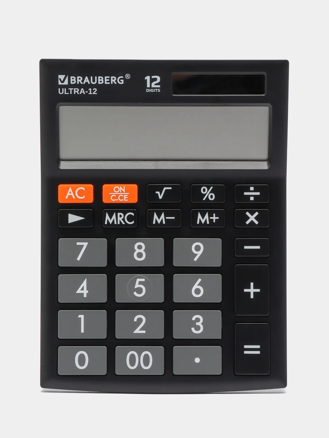 Калькулятор настольный BRAUBERG ULTRA-12-BK, 192 х 143 мм, 12 разрядов, черный