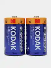 LR20 Kodak MAX Super Alkaline BL2 (2 батарейки R20 алкалиновые, тип D)