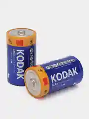 LR20 Kodak MAX Super Alkaline BL2 (2 батарейки R20 алкалиновые, тип D)