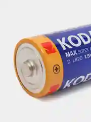 LR20 Kodak MAX Super Alkaline BL2 (2 батарейки R20 алкалиновые, тип D)