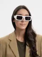 Белый женские солнцезащитные очки/ Имиджевые очки/UV400