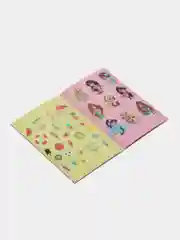 Розовый наклейки Весёлые животные, 12 стр
