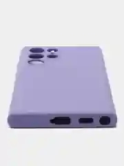 Лавандовый чехол силиконовый для Samsung Galaxy S22 Ultra (Самсунг Галакси С22 Ультра)