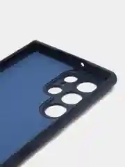 Темно-синий чехол силиконовый для Samsung Galaxy S22 Ultra (Самсунг Галакси С22 Ультра)