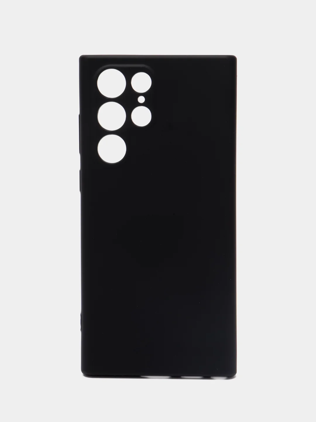 Черный чехол силиконовый для Samsung Galaxy S22 Ultra (Самсунг Галакси С22 Ультра)
