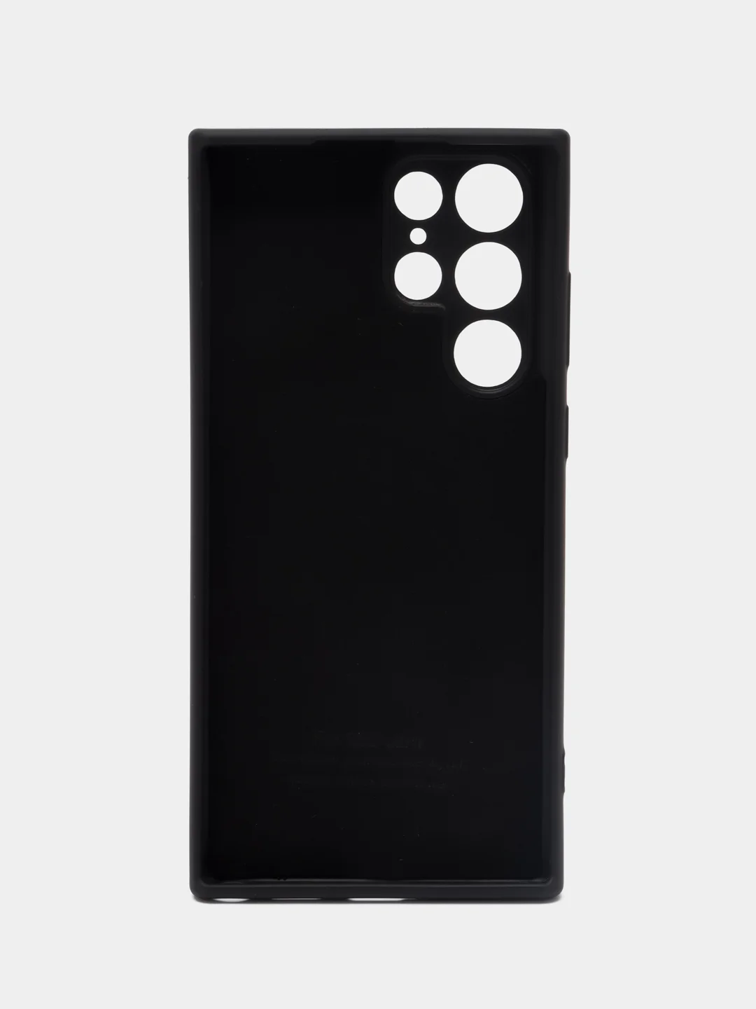 Черный чехол силиконовый для Samsung Galaxy S22 Ultra (Самсунг Галакси С22 Ультра)