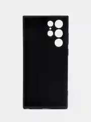 Черный чехол силиконовый для Samsung Galaxy S22 Ultra (Самсунг Галакси С22 Ультра)