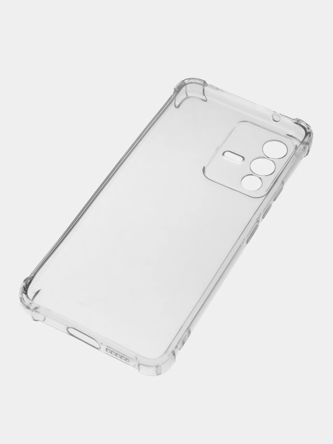 Прозрачный чехол Vivo V23 5G (Виво В23 5Г), прозрачный, силиконовый, противоударный, с защитой камеры