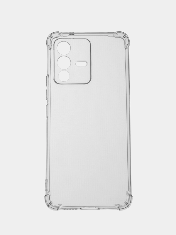 Чехол Vivo V23 5G (Виво В23 5Г), прозрачный, силиконовый, противоударный, с защитой камеры