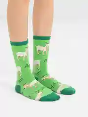 Индиго носки с принтом Funny, унисекс