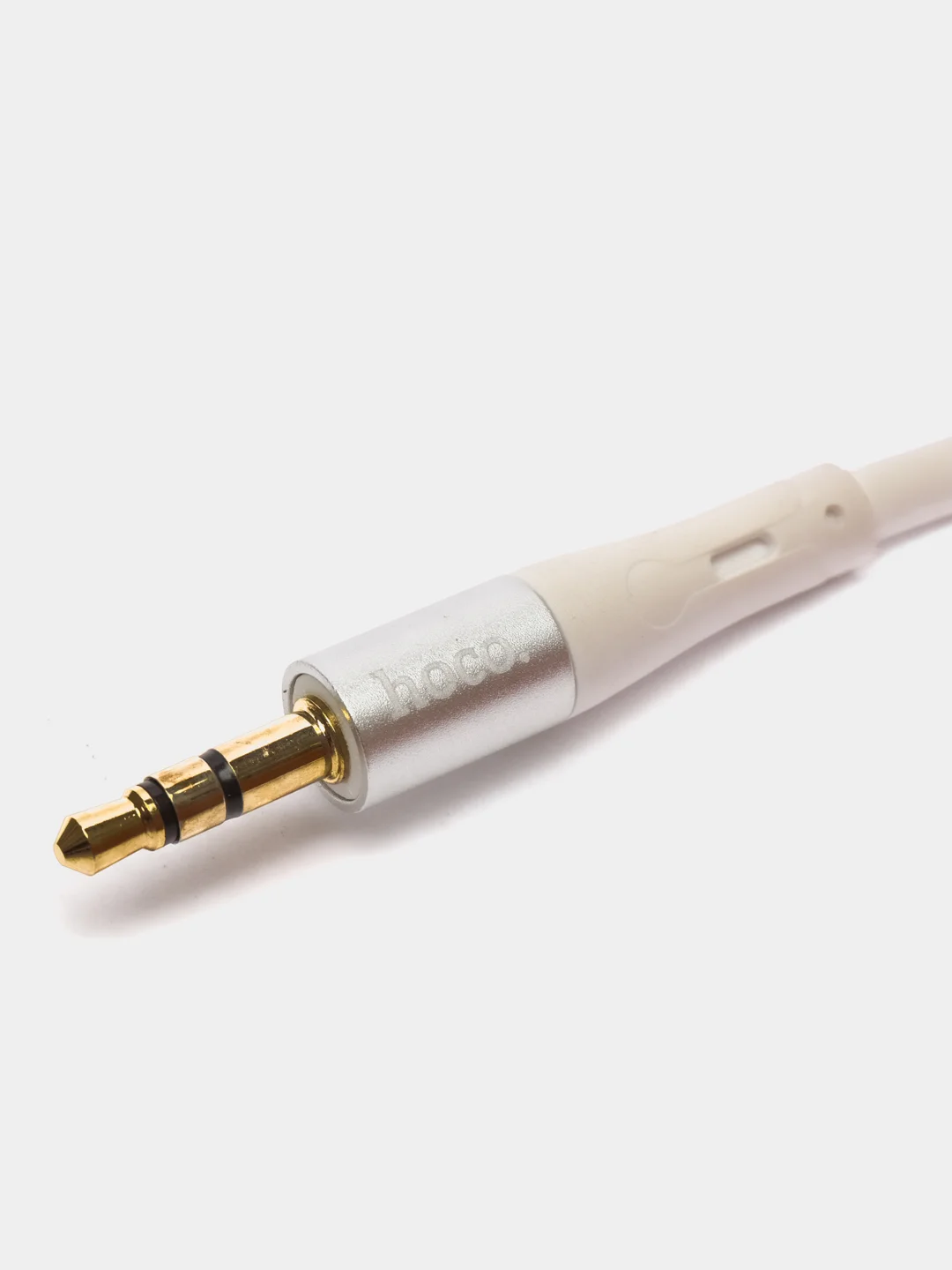 Слоновая кость кабель hoco UPA19, AUX, 3.5 mm, Lightning, 1 м, в оплетке, черный, премиум