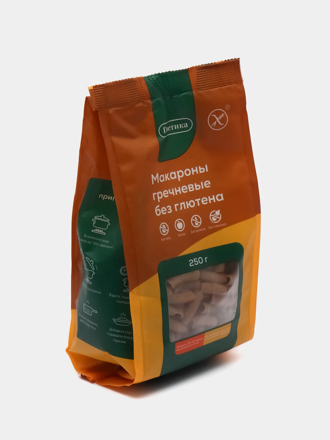 Макароны фигурные "Трубочка", из гречневой муки, 250 г