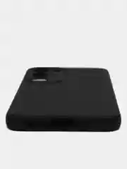 Черный чехол для Samsung Galaxy S23 силиконовый ROSCO матовый тонкий с бортиком- защитой камер