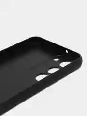 Черный чехол для Samsung Galaxy S23 силиконовый ROSCO матовый тонкий с бортиком- защитой камер