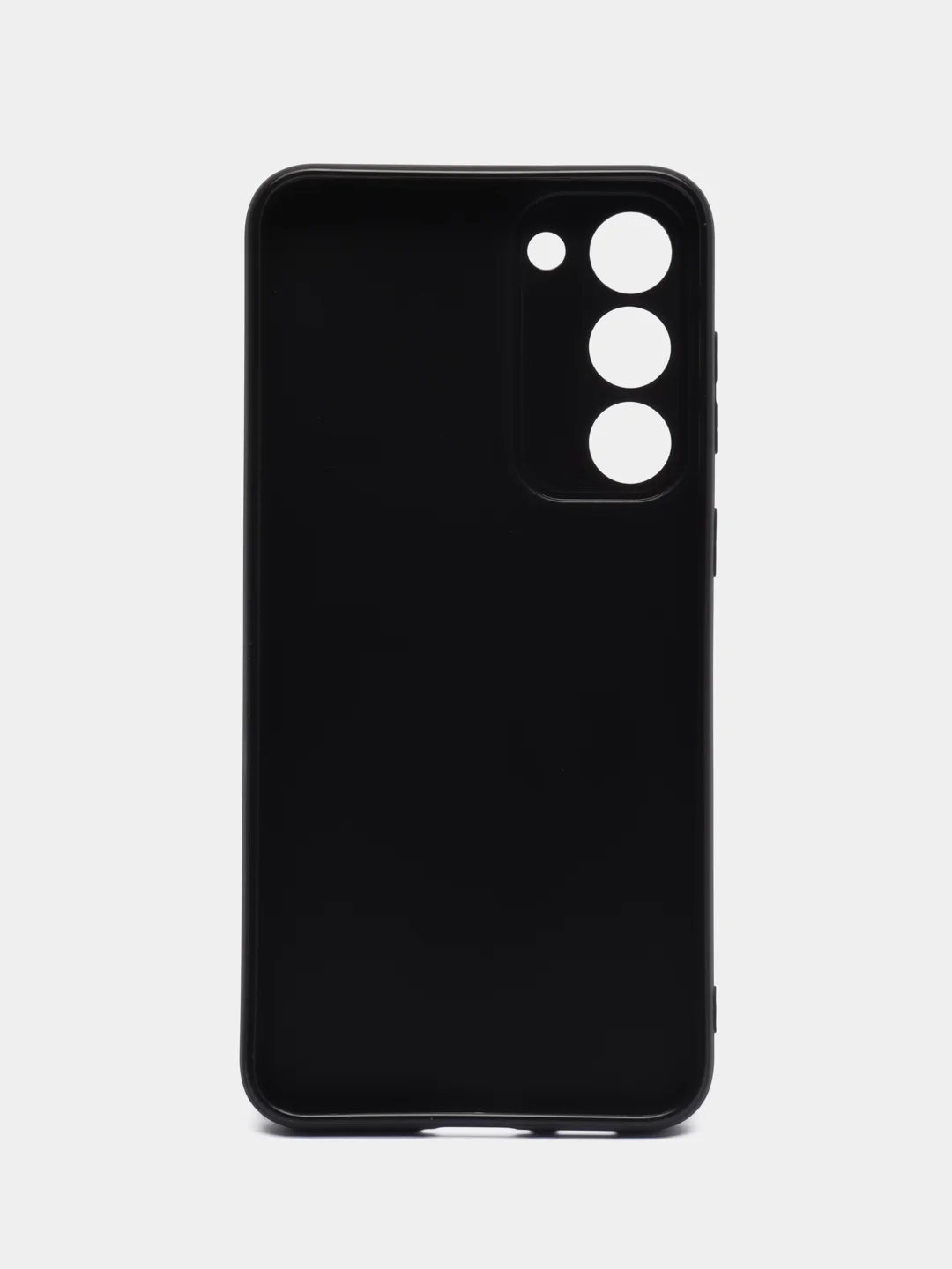 Черный чехол для Samsung Galaxy S23+, S23 Plus силиконовый ROSCO матовый c бортиком защитой камер