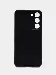 Черный чехол для Samsung Galaxy S23+, S23 Plus силиконовый ROSCO матовый c бортиком защитой камер