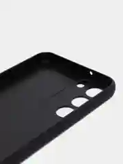 Черный чехол для Samsung Galaxy S23+, S23 Plus силиконовый ROSCO матовый c бортиком защитой камер