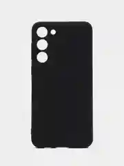 Черный чехол для Samsung Galaxy S23+, S23 Plus силиконовый ROSCO матовый c бортиком защитой камер