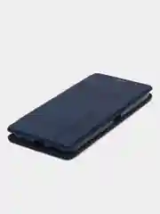Черный чехол-книжка КАРТОФАН из экокожи на Tecno Pova 4 с функцией подставки и кармашком