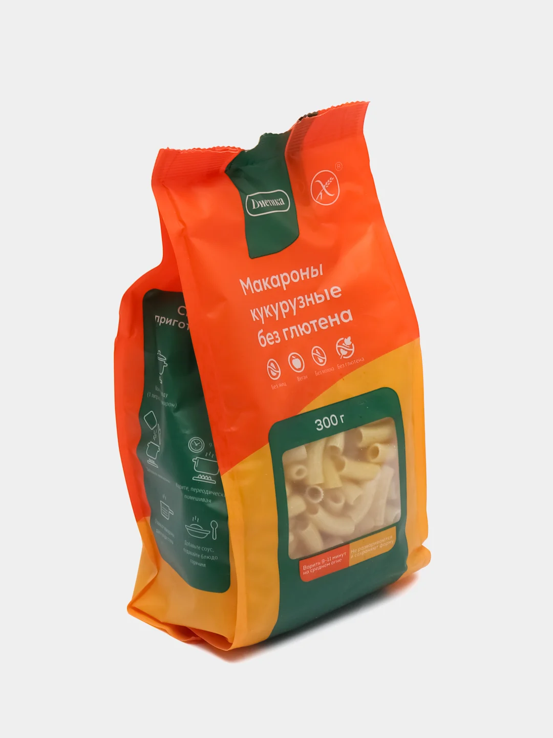Макароны фигурные из кукурузной муки "Трубочка", 300 г