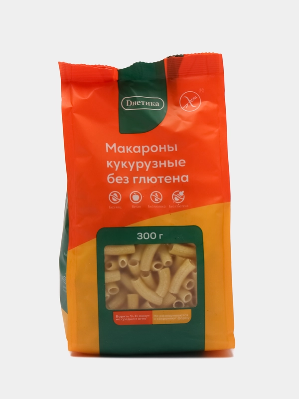 Макароны фигурные из кукурузной муки "Трубочка", 300 г
