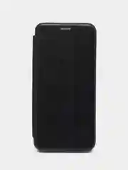 Синий чехол-книжка КАРТОФАН из экокожи на Tecno Pova 4 Pro с функцией подставки и кармашком