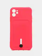 Фуксия силиконовый чехол для Apple  iPhone 11 (Айфон 11), чехол на айфон 11 с карманом